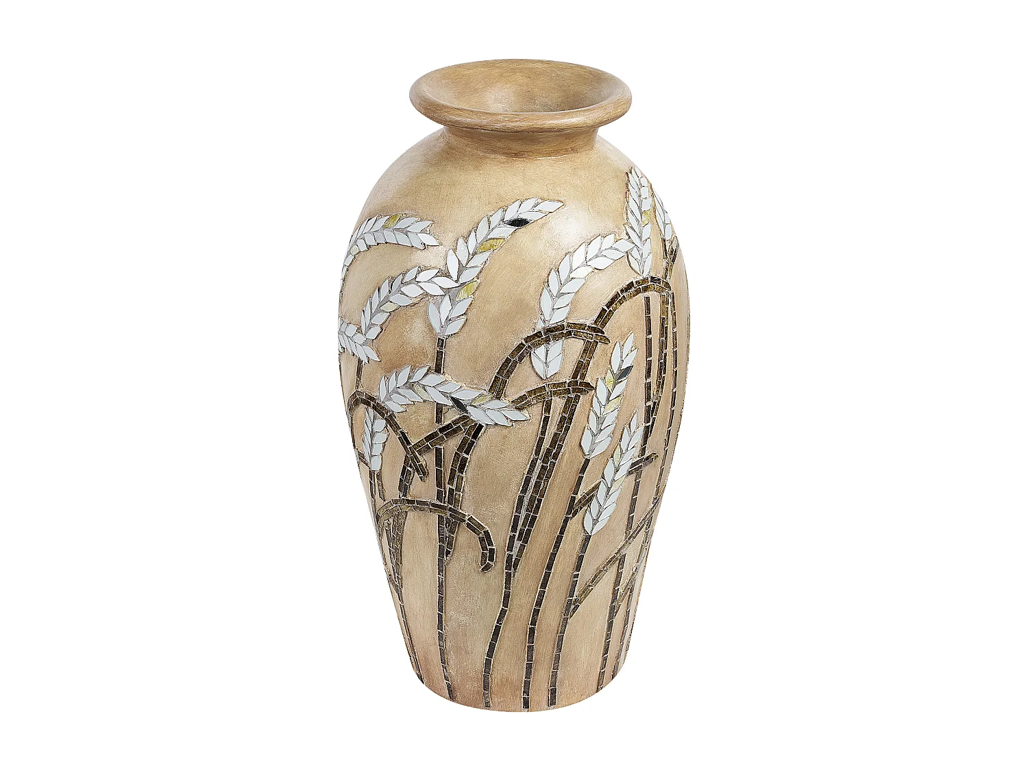 Vase décoratif SINAMAR Céramique 54 cm Beige sable