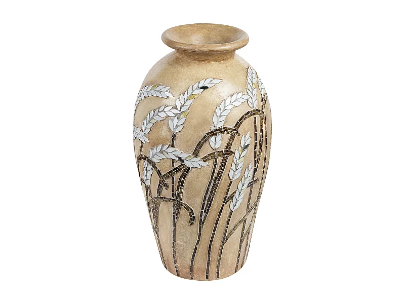 Vase décoratif SINAMAR Céramique 54 cm Beige sable