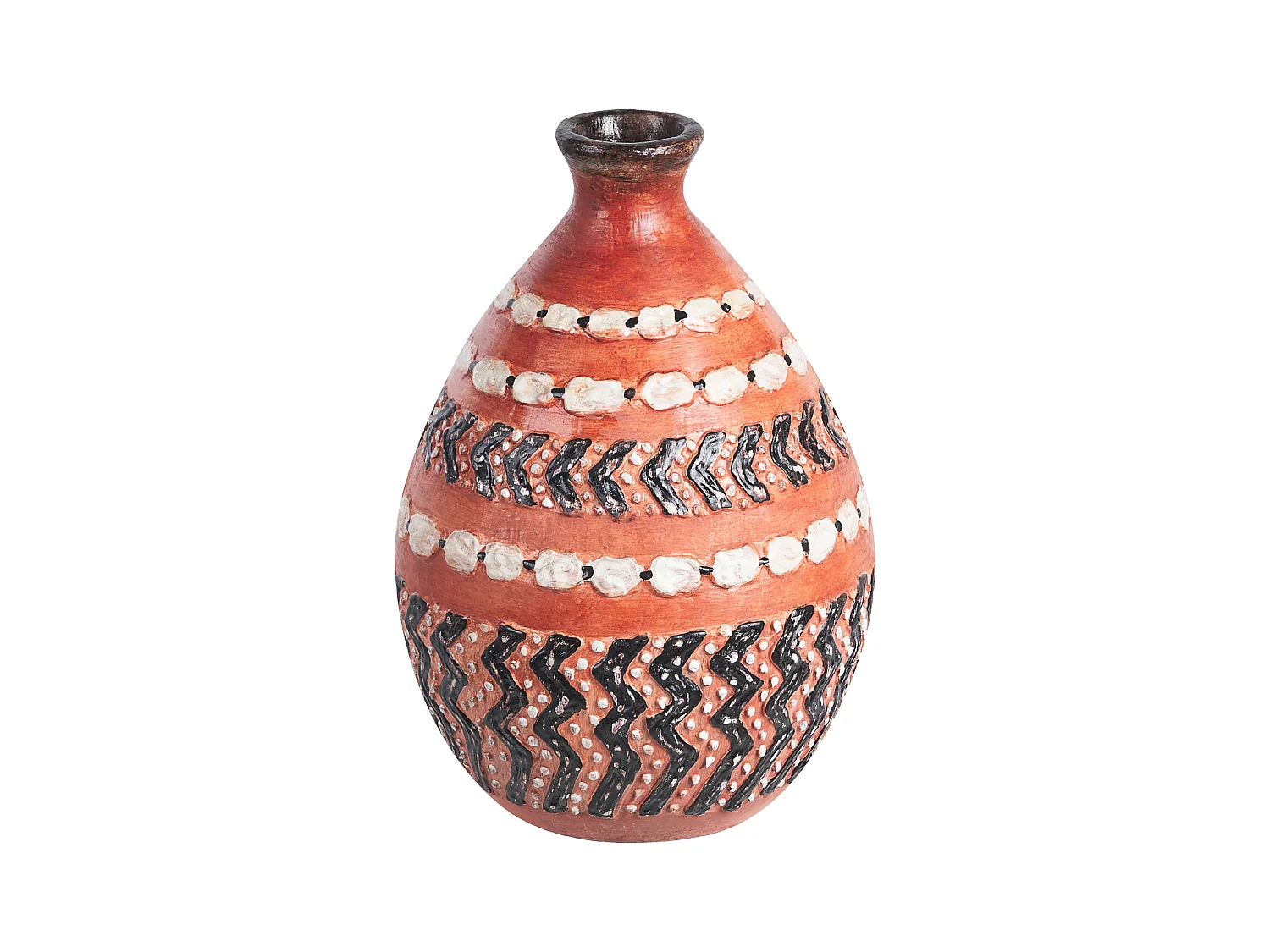 Jarrón decorativo KUMU Cerámica 36 cm Marrón