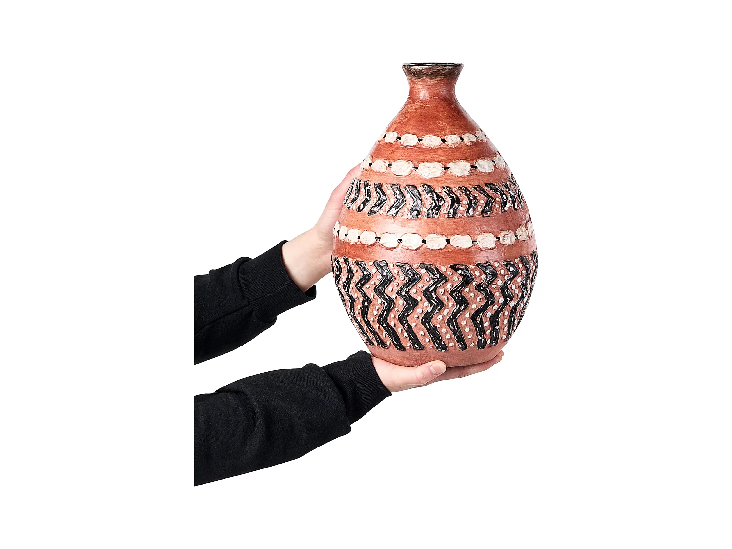 Jarrón decorativo KUMU Cerámica 36 cm Marrón