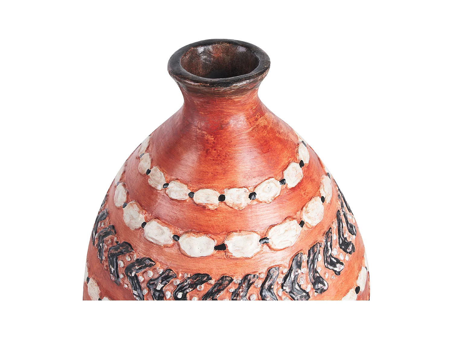 Jarrón decorativo KUMU Cerámica 36 cm Marrón