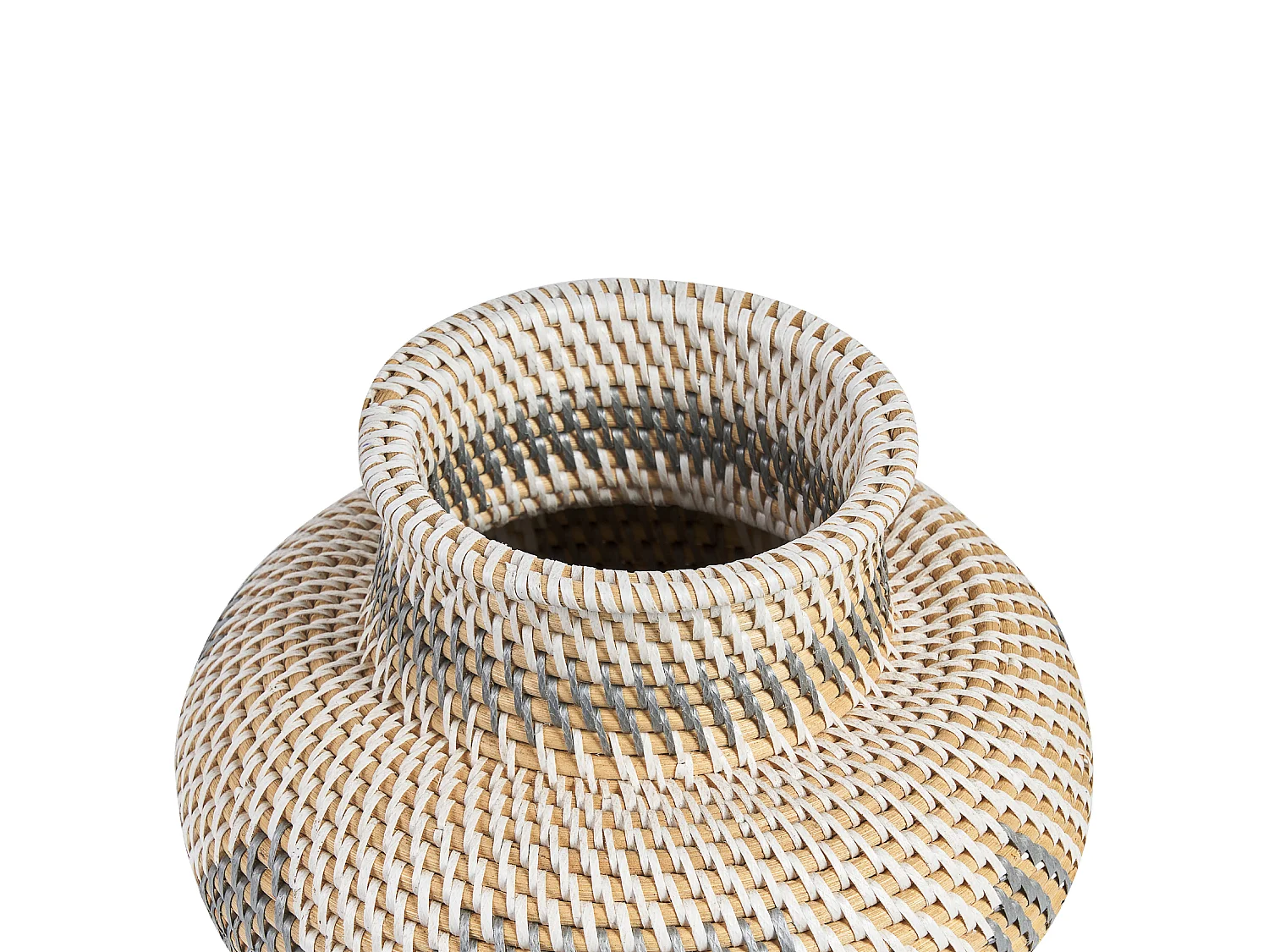 Vase décoratif ASAHAN Rotin 22 cm Naturel