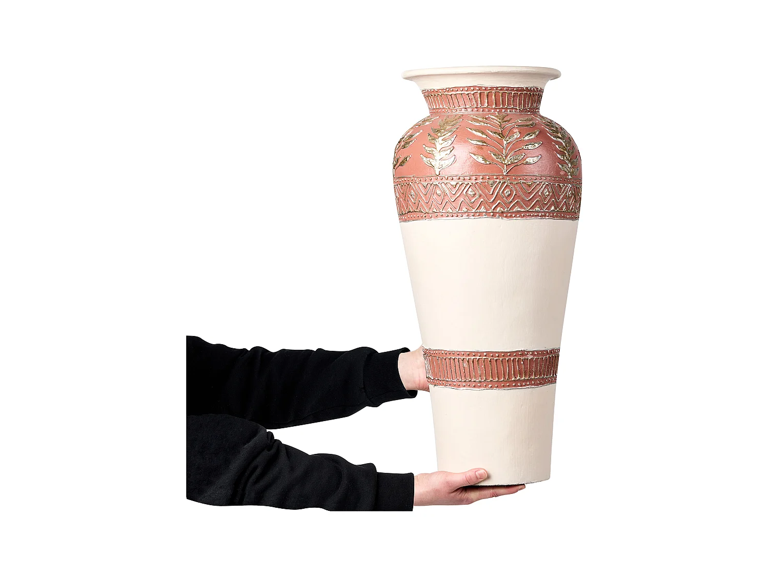 Jarrón decorativo SEPUTIH Cerámica 60 cm Marrón