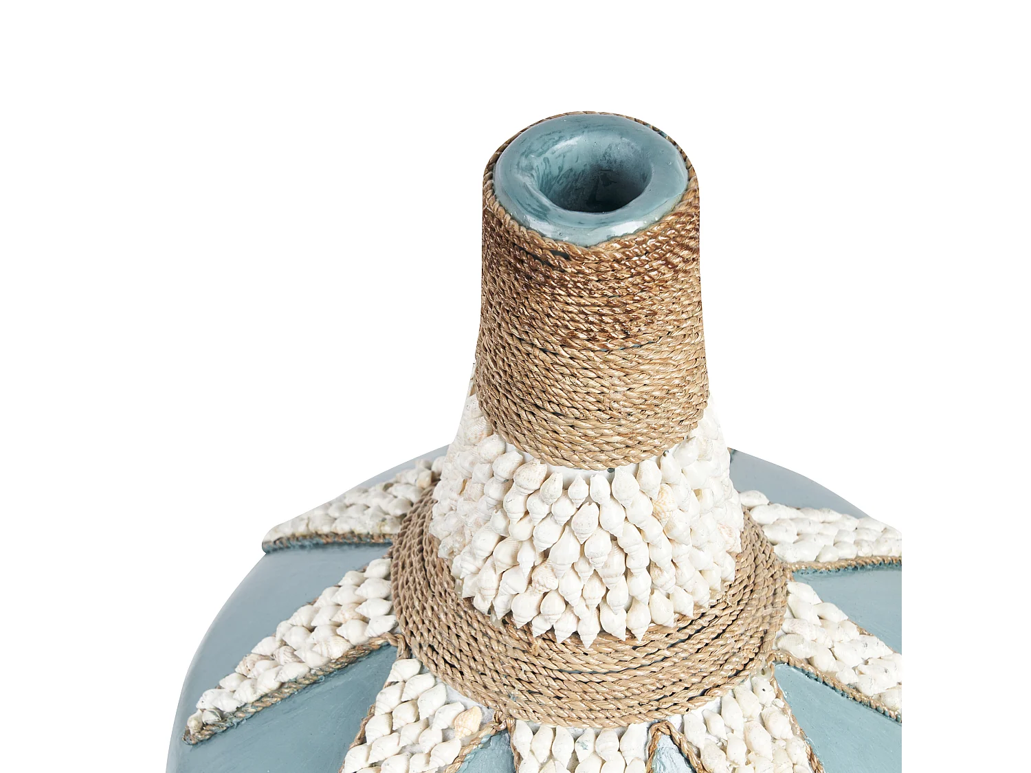 Vase décoratif SILAU Céramique 43 cm Bleu