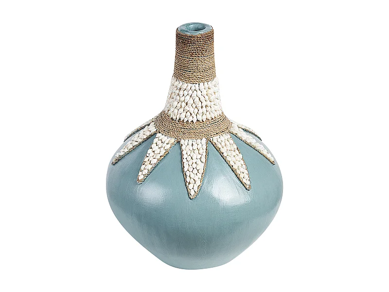 Vaso decorativo SILAU Ceramica 43 cm Blu