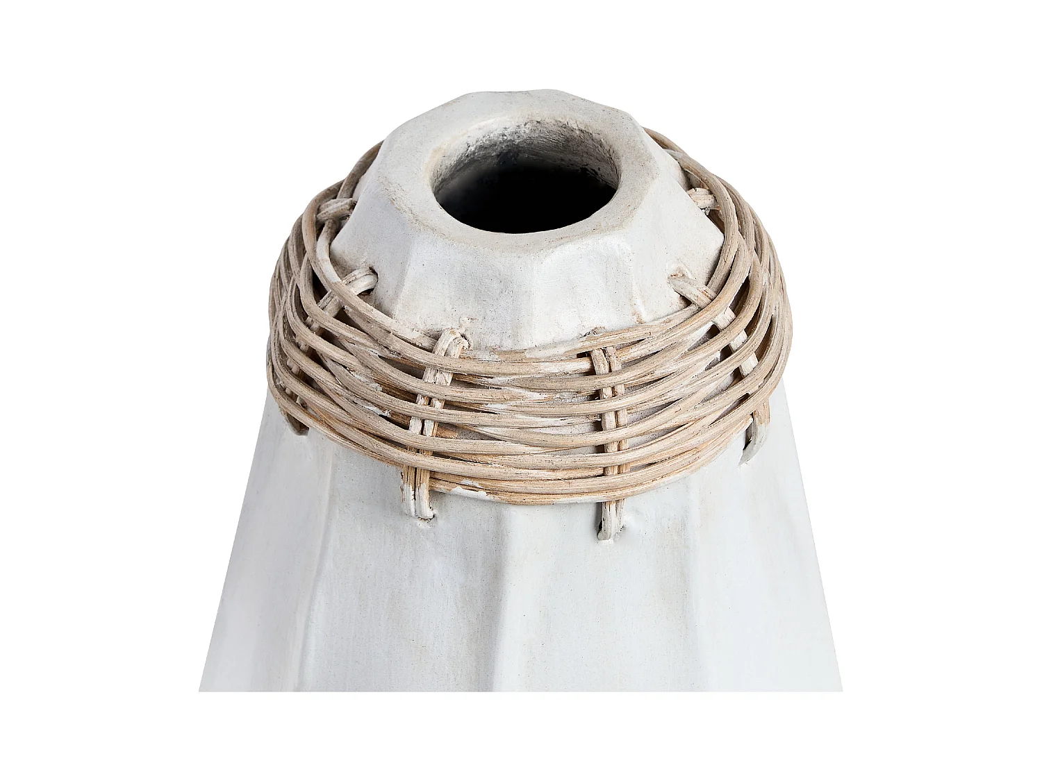 Decovaas KAMPAR Keramiek 30 cm Wit