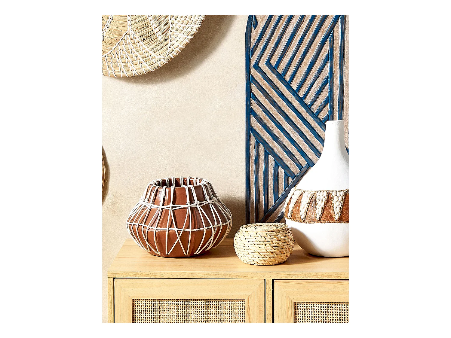 Decovaas KLUET Keramiek 22 cm Bruin