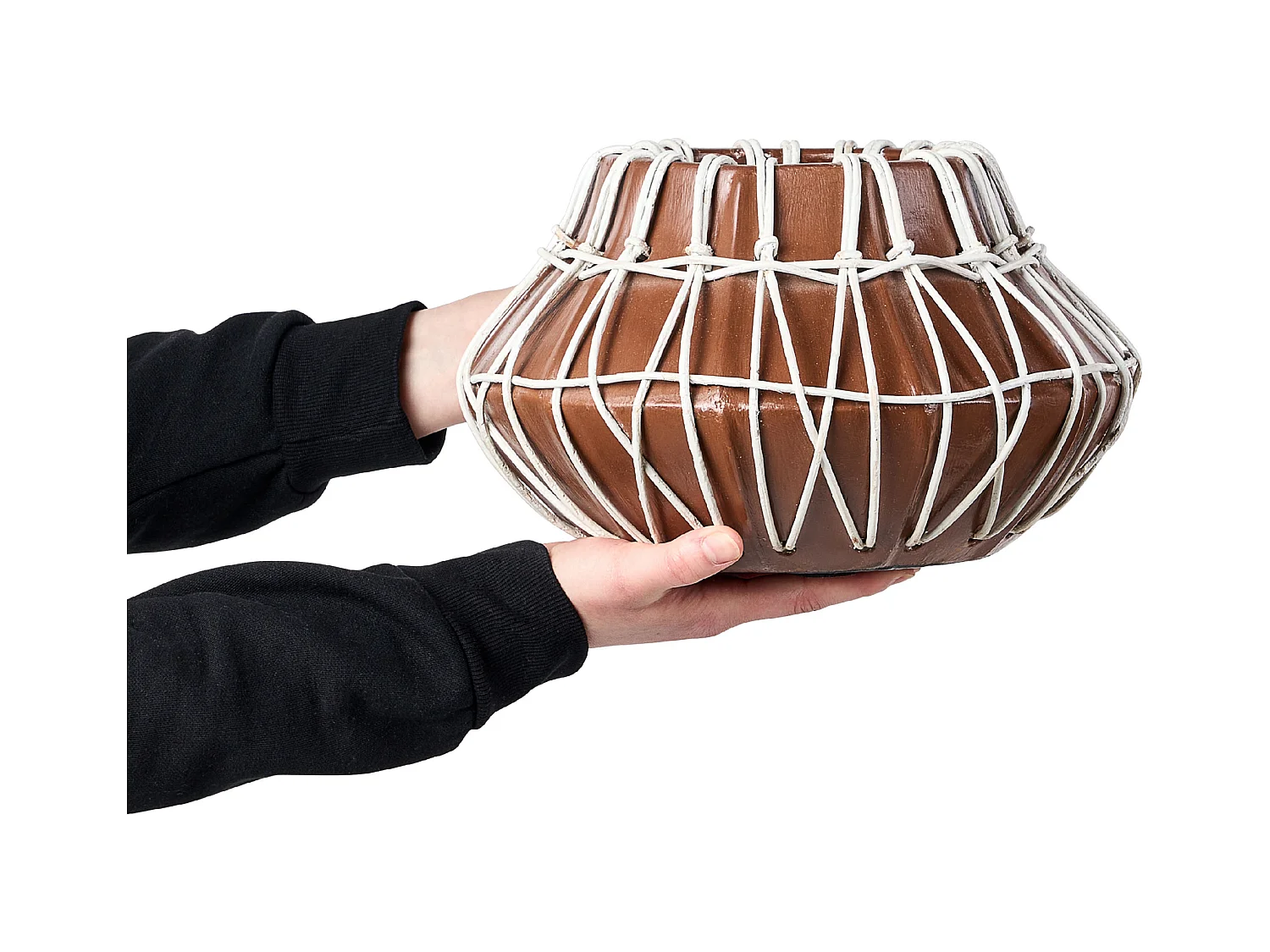 Decovaas KLUET Keramiek 22 cm Bruin