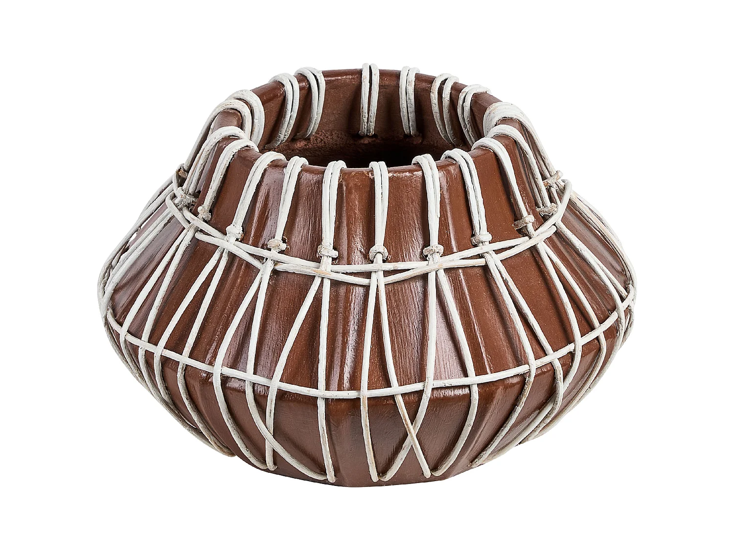 Vase décoratif KLUET Céramique 22 cm Marron