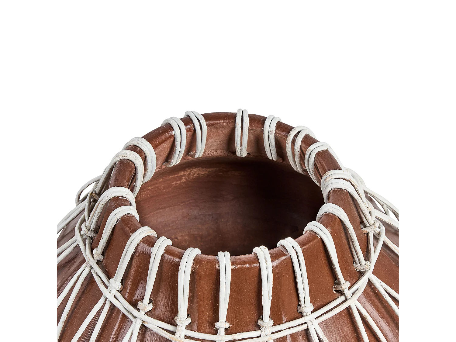 Wazon dekoracyjny KLUET Ceramika 22 cm Brązowy