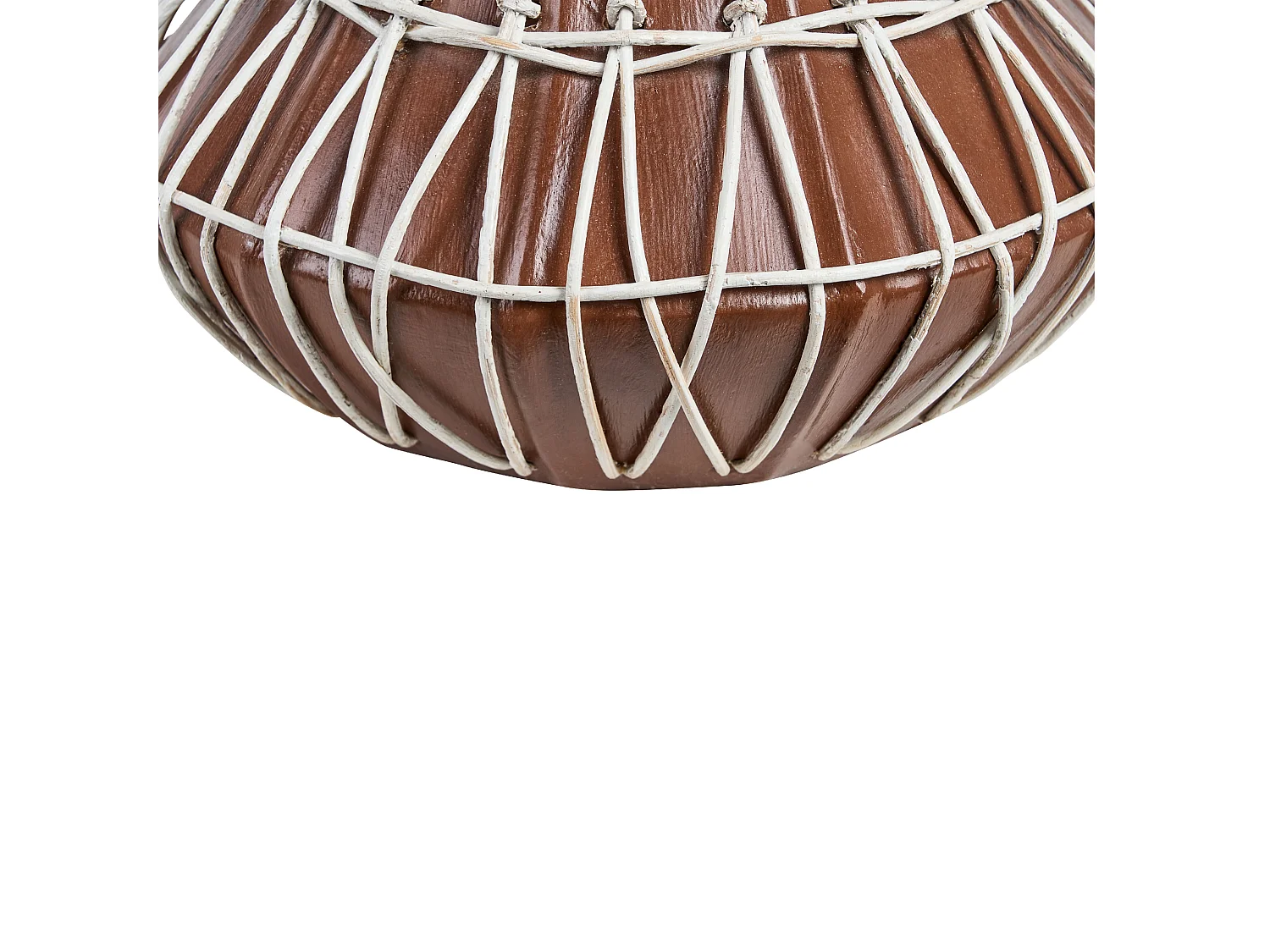 Wazon dekoracyjny KLUET Ceramika 22 cm Brązowy