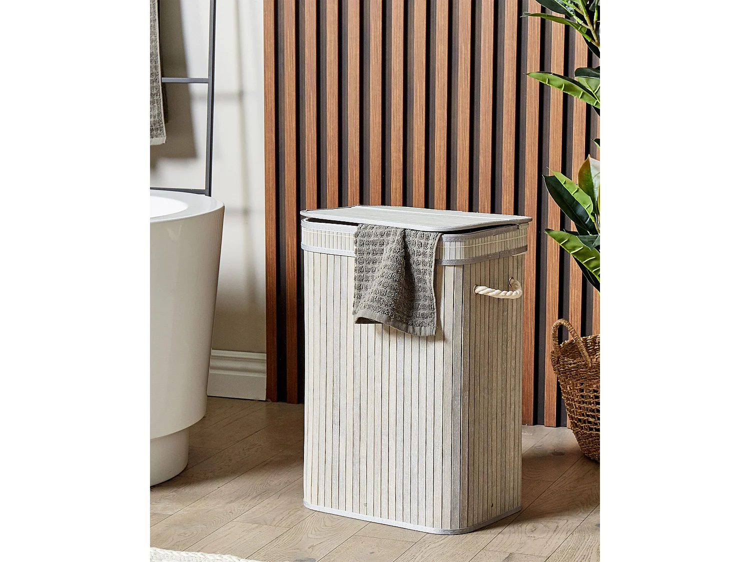 Panier KALUTARA Bambou Gris