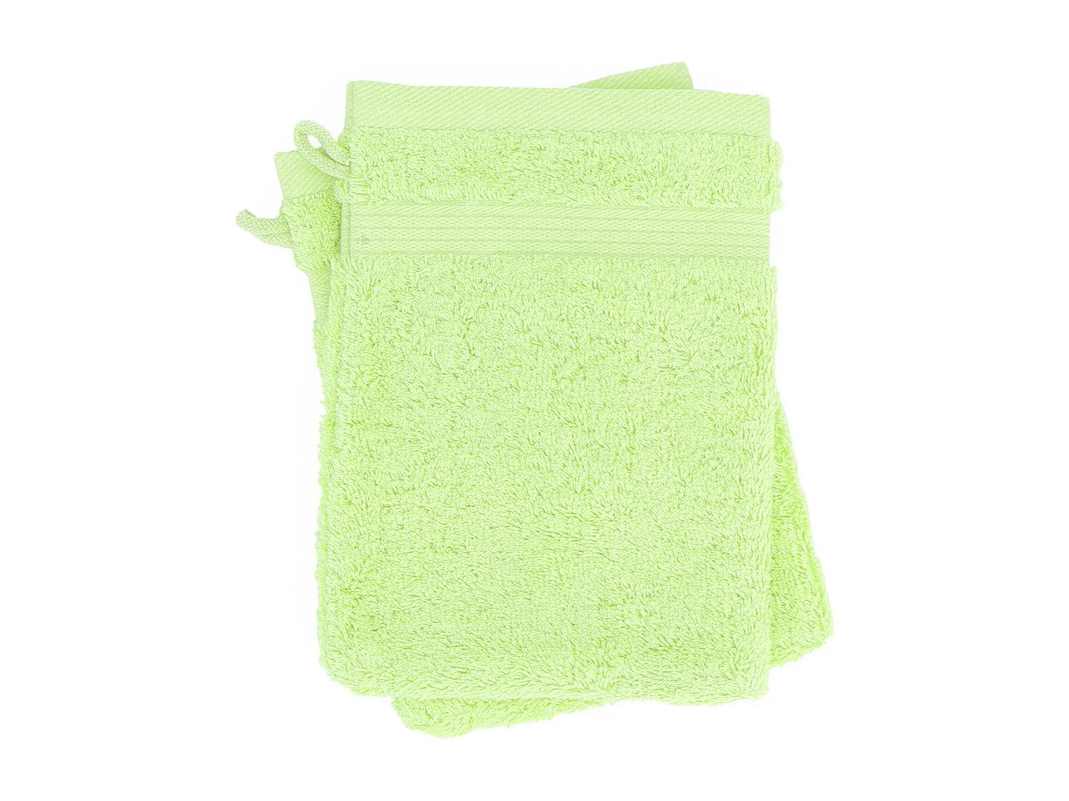 Parure de bain LUXOR 6 pièces vert pomme