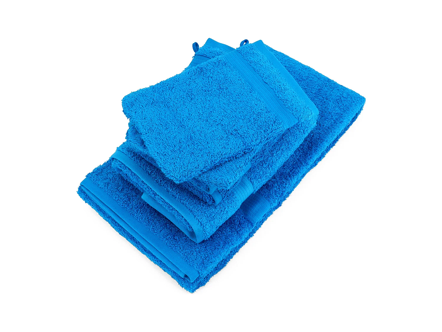 Parure de bain LUXOR 6 pièces turquoise