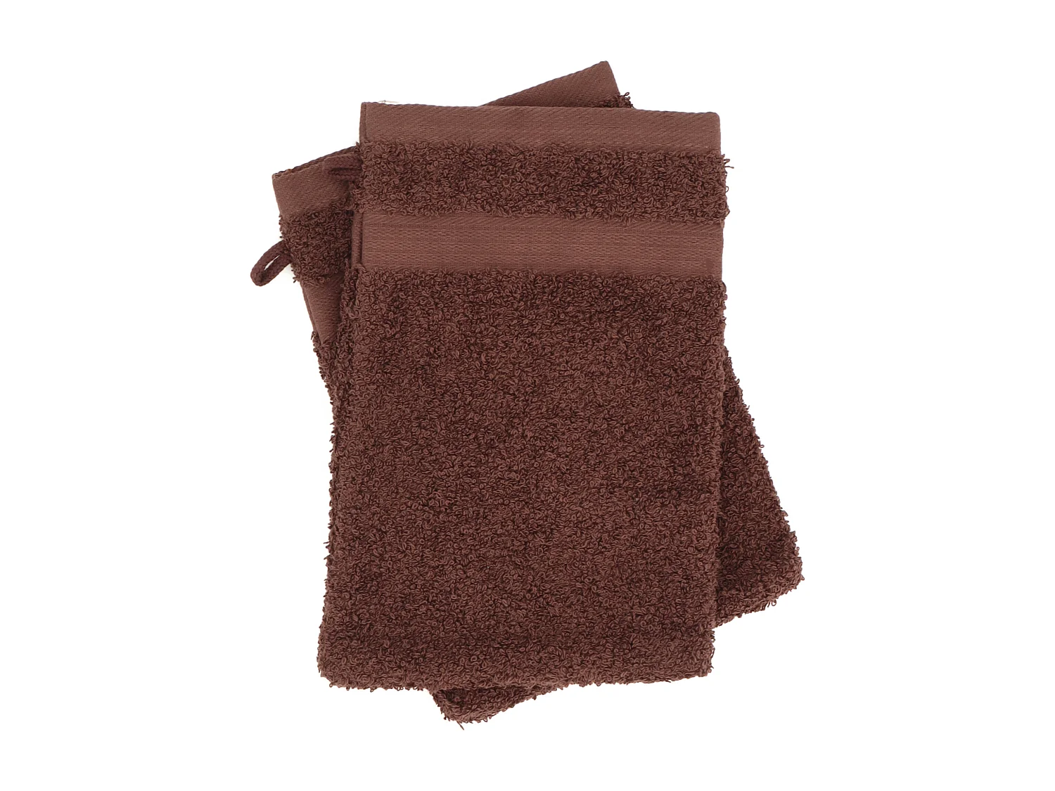 Parure de bain LUXOR 6 pièces marron