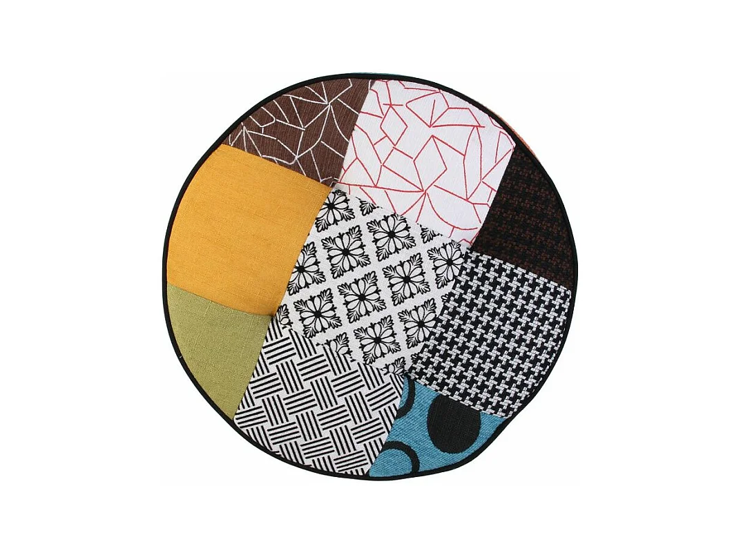 Coussin de Sol Patchwork "Maine" 50cm Multicolore