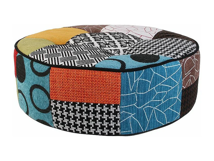 Coussin de Sol Patchwork "Maine" 50cm Multicolore
