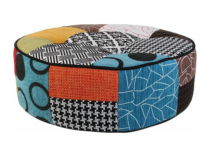 Coussin de Sol Patchwork "Maine" 50cm Multicolore