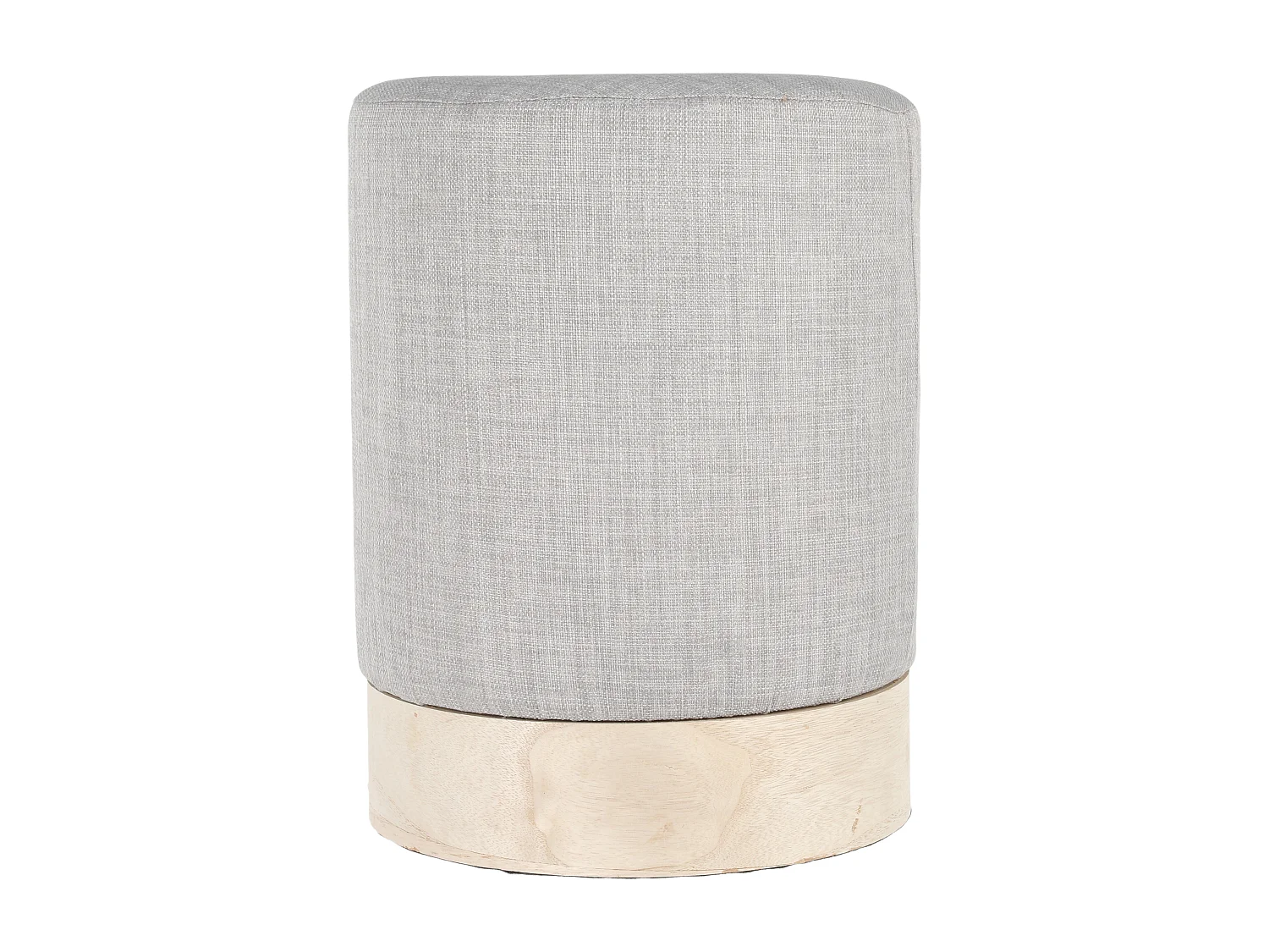 Pouf Scandinave Gris Clair 30cm Gris
