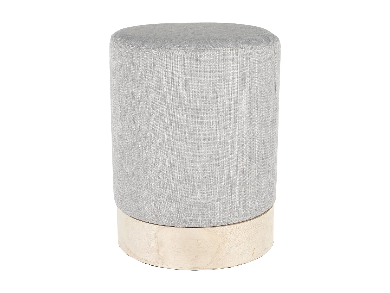 Pouf Scandinave Gris Clair 30cm Gris