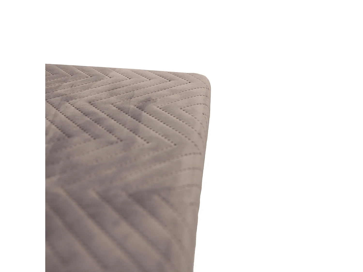 Banc Pliable Tiroir X2 Velours A Motif Gris Gris