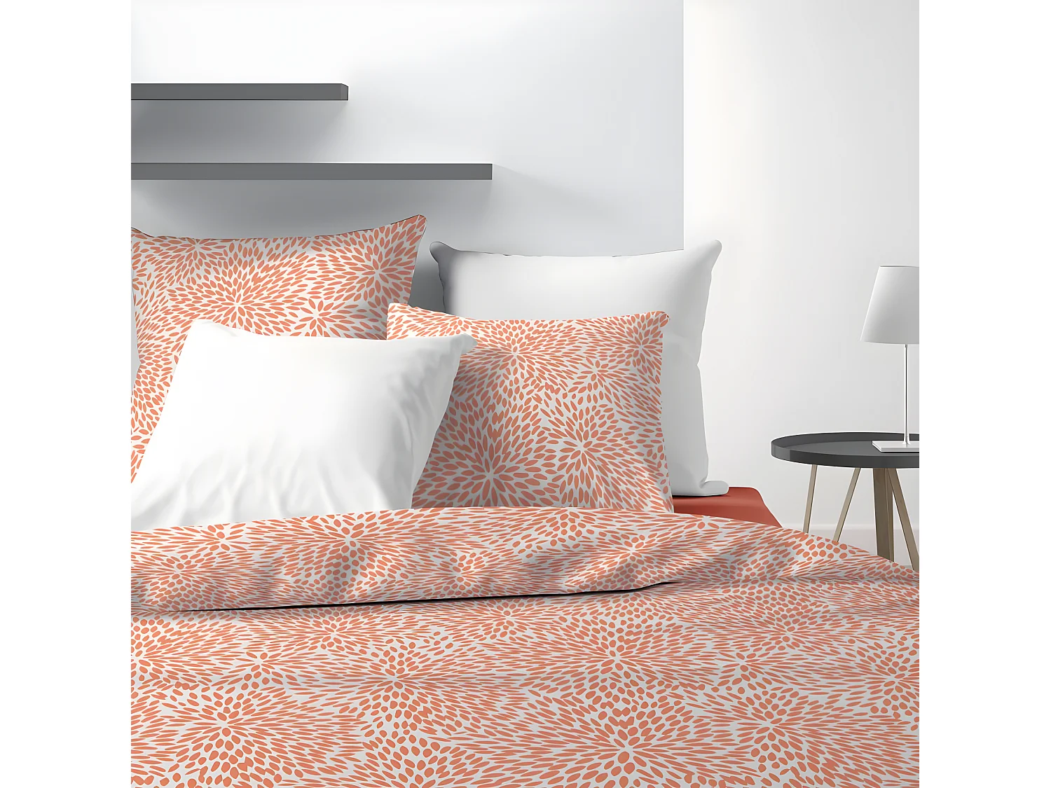 Housse de couette 240x260 cm + 2 taies d'oreiller 63x63 cm 100% Polyester 60 gsm Lantana