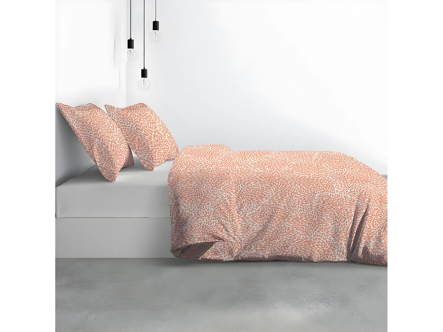 Housse de couette 240x260 cm + 2 taies d'oreiller 63x63 cm 100% Polyester 60 gsm Lantana