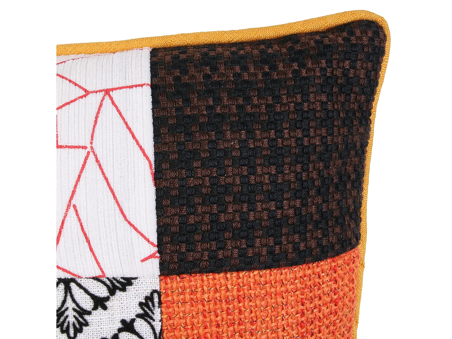 Poduszka Patchwork Zdejmowana 40x40cm Wielokolorowy Design