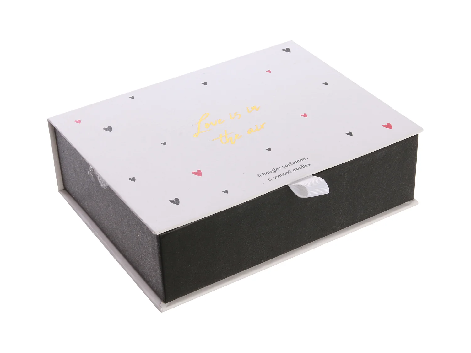 Confezione di 6 candele Love Words