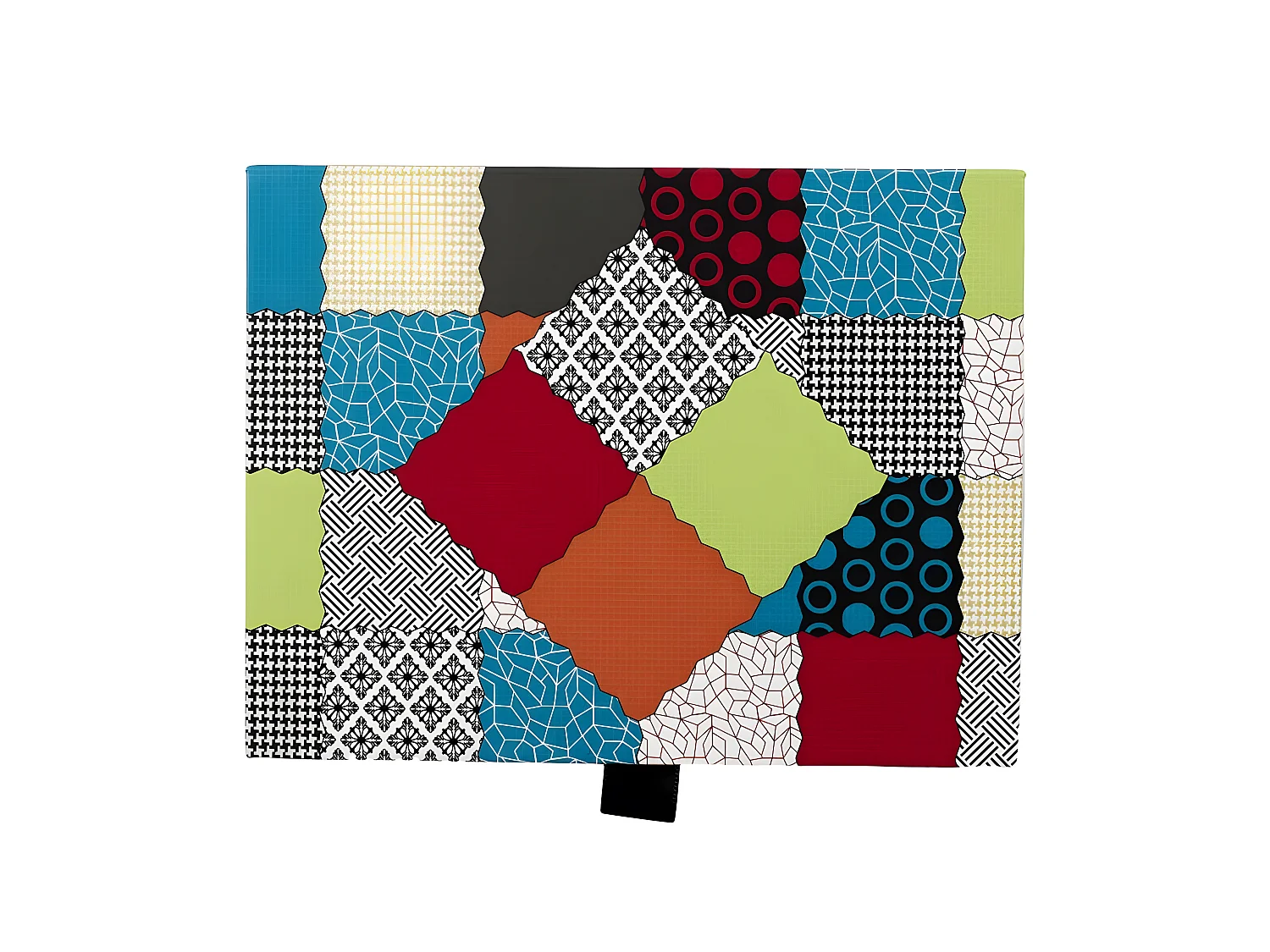 Lot de 6 Bougies Parfumées "Patchwork" 5cm Multicolore