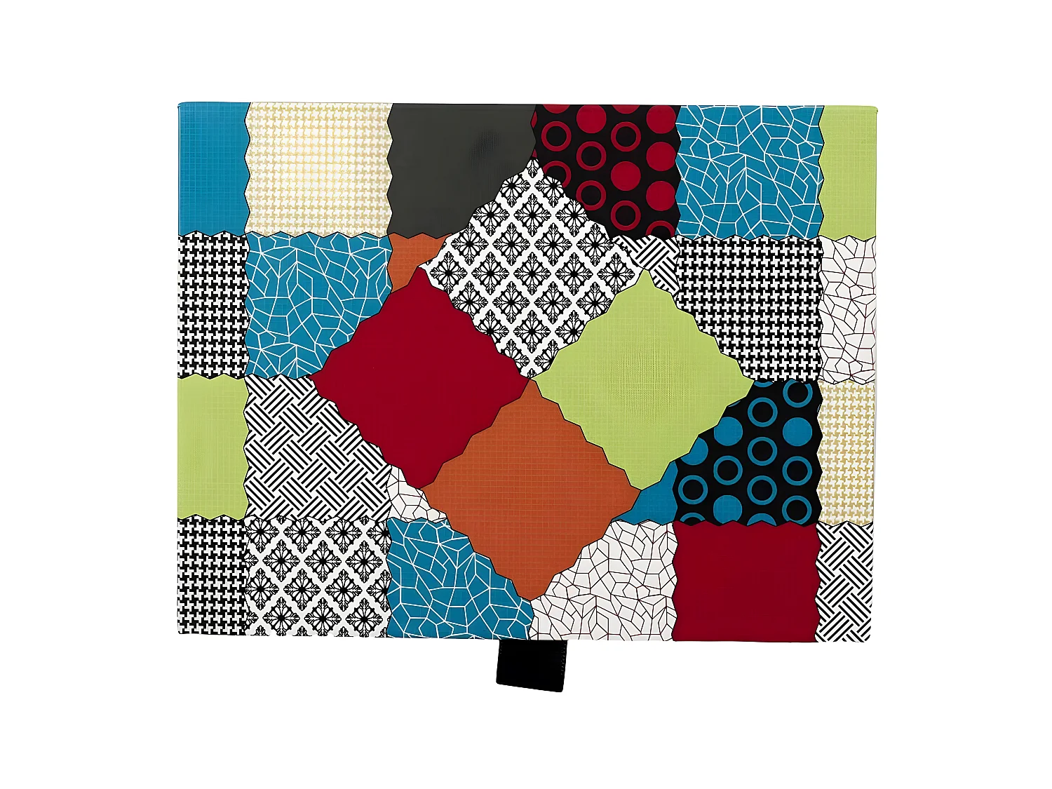 Lot de 6 Bougies Parfumées "Patchwork" 5cm Multicolore