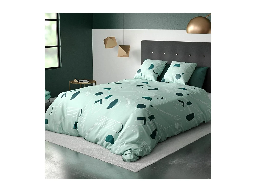 Housse de couette 200x200 cm + 2 taies d'oreiller 100% Polyester 60 gsm Hawak