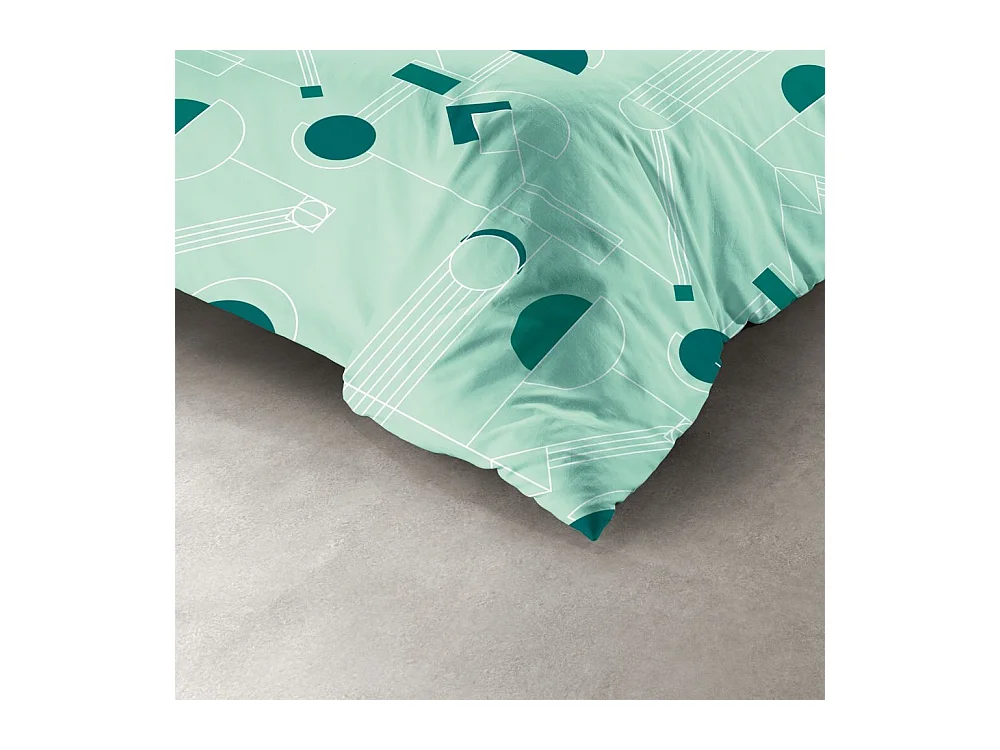 Housse de couette 200x200 cm + 2 taies d'oreiller 100% Polyester 60 gsm Hawak