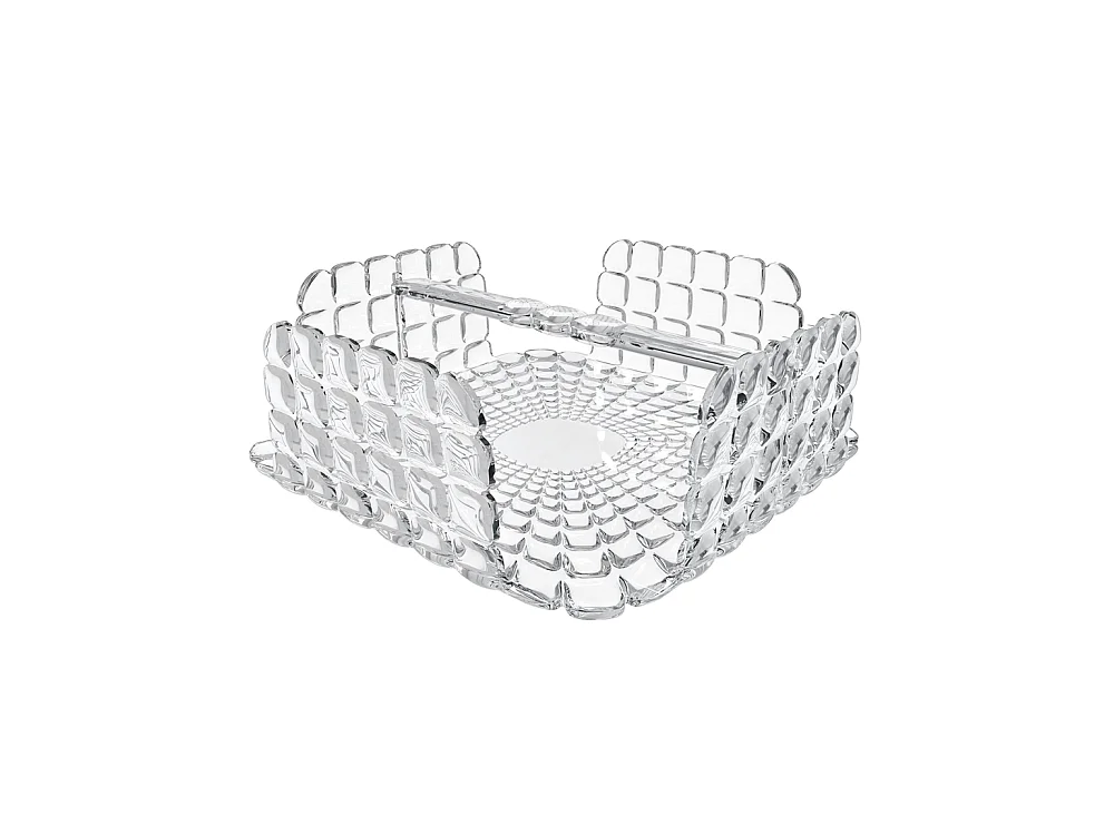 Porta servilletas de mesa Tiffany transparente de plástico elegante