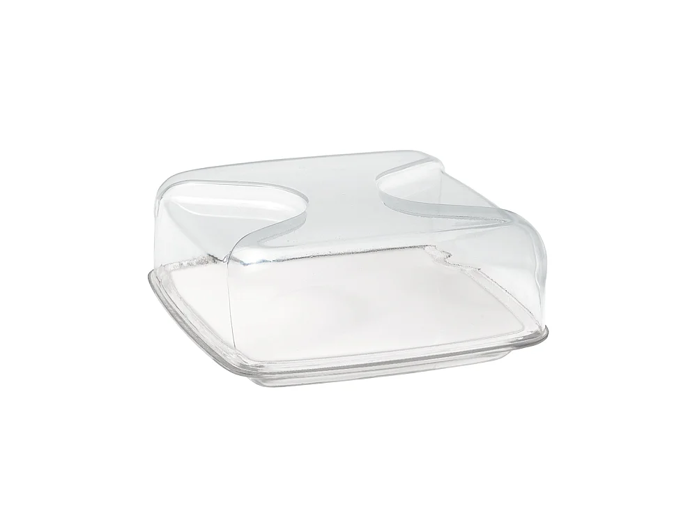 Cloche à fromage carré transparent