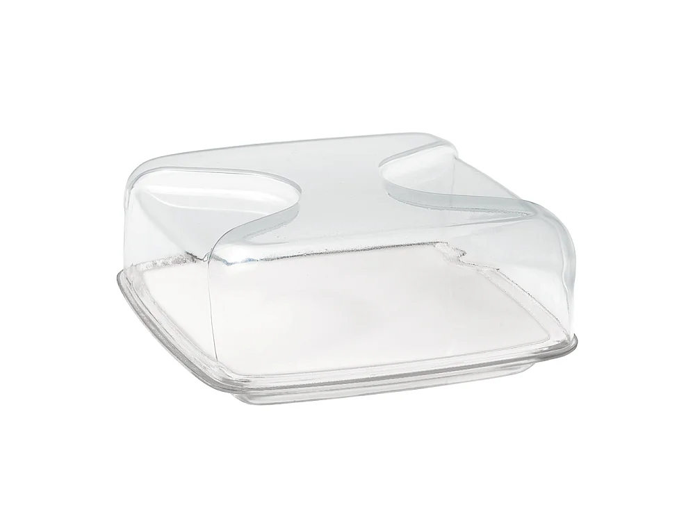 Cloche à fromage carré transparent