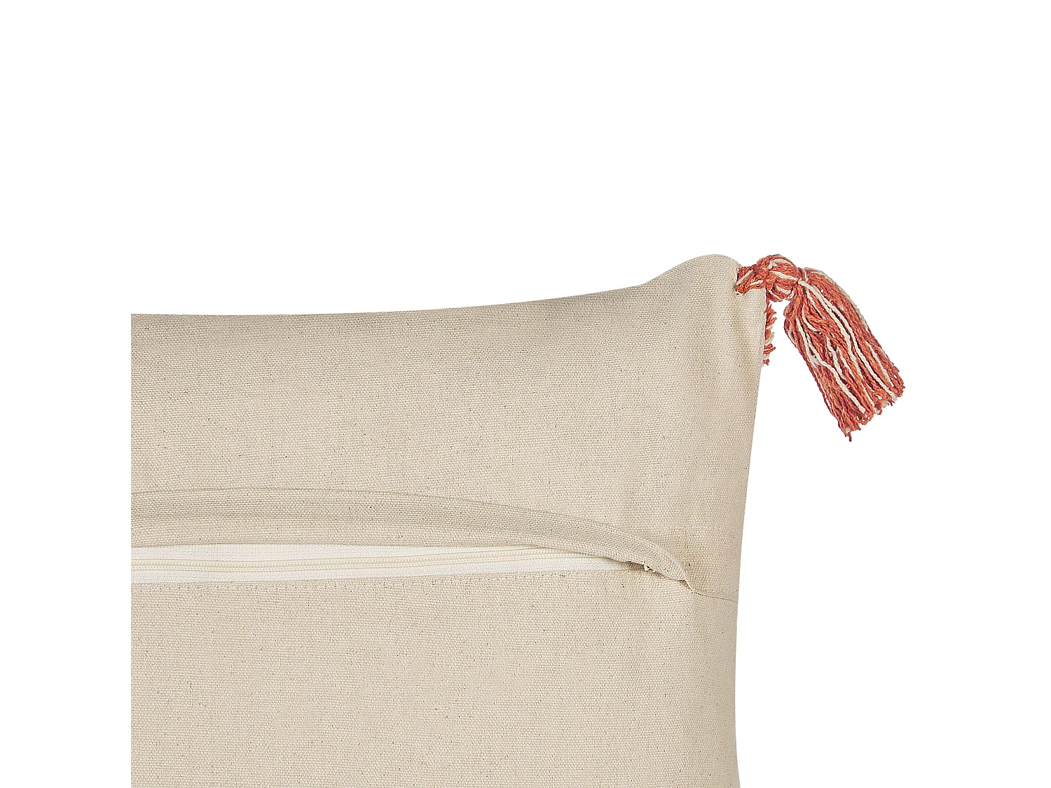 Coussin HICKORY Coton 45 x 45 cm Orange Motif géométrique