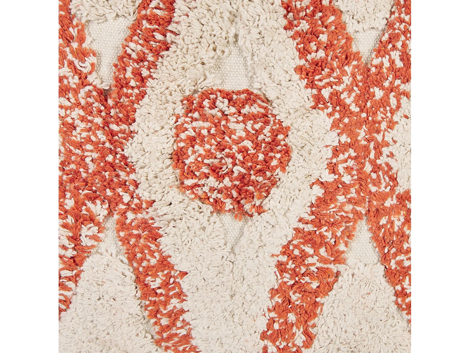 Coussin HICKORY Coton 45 x 45 cm Orange Motif géométrique