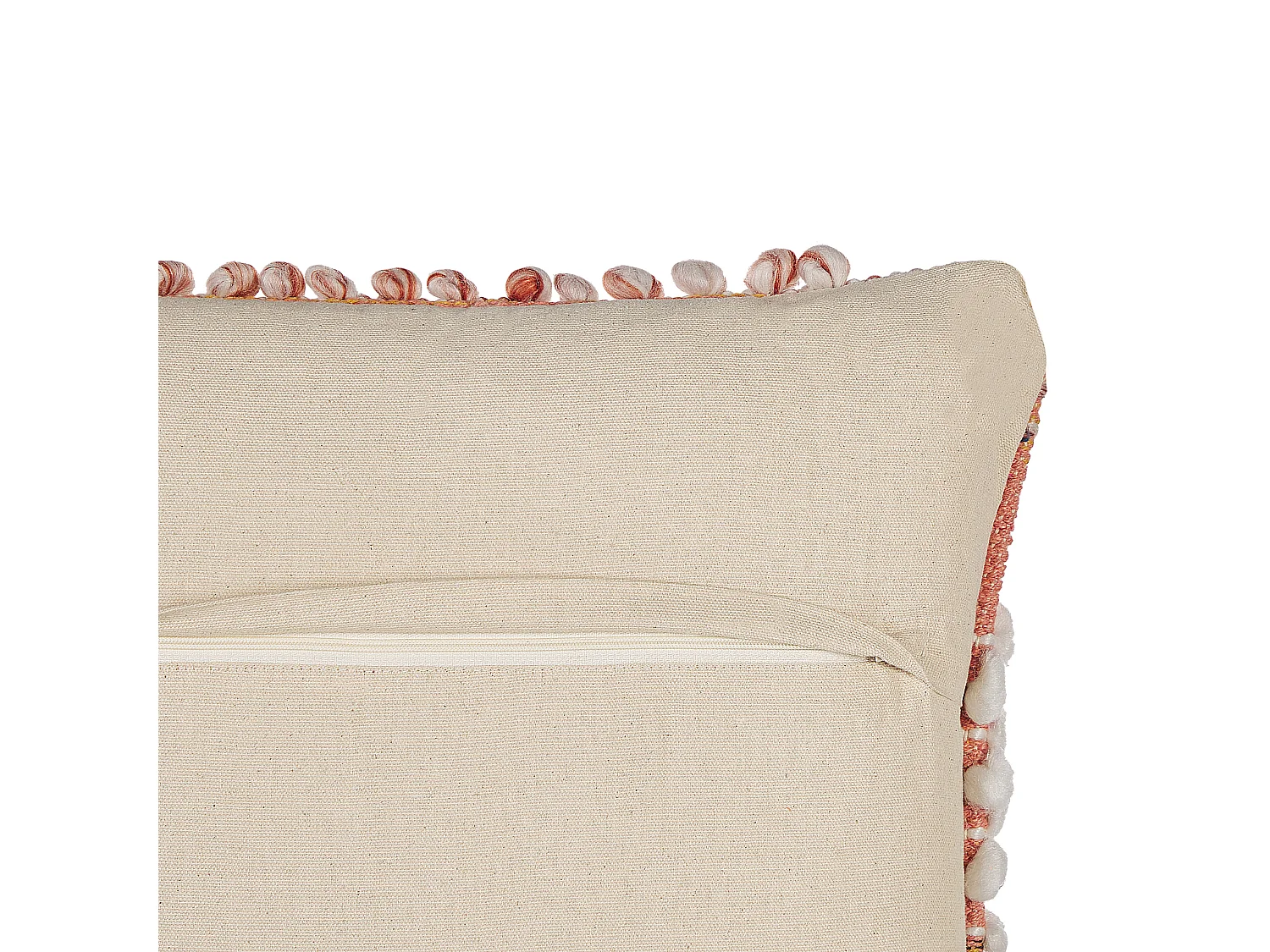 Deko-Kissen aus Baumwolle im Boho-Stil 45 x 45 cm Orange Deutzia