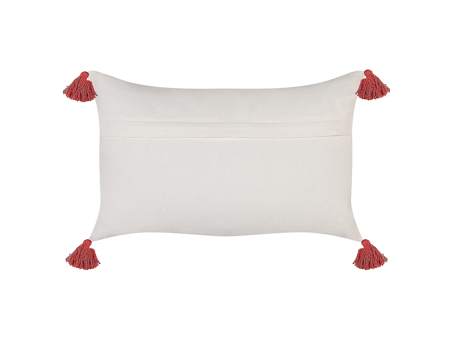 Conjunto de 2 almofadas decorativas ANTHEMIS Algodão 30 x 50 cm Vermelho Padrão oriental