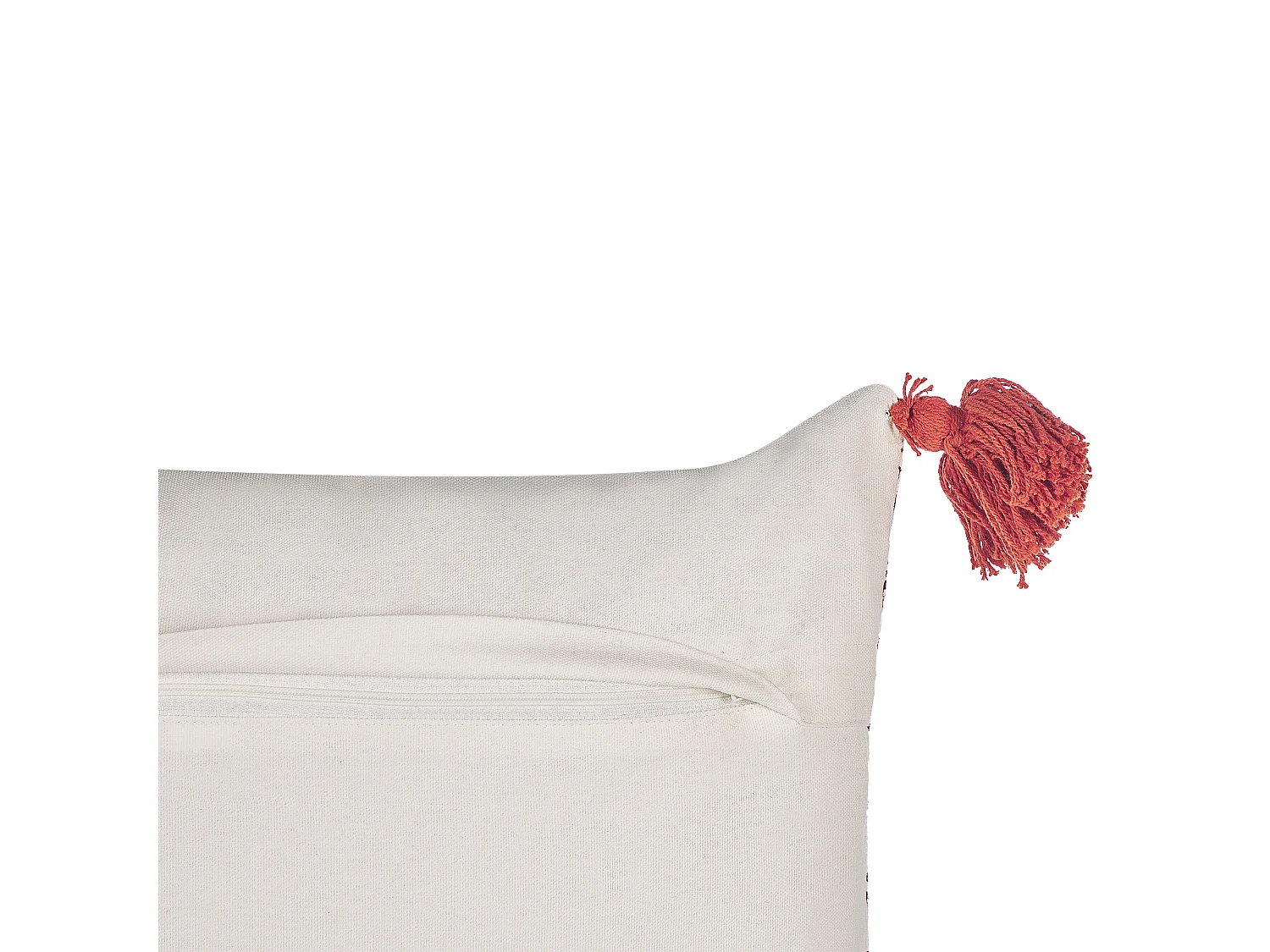Lot de 2 coussins décoratifs ANTHEMIS Coton 30 x 50 cm Rouge Motif oriental