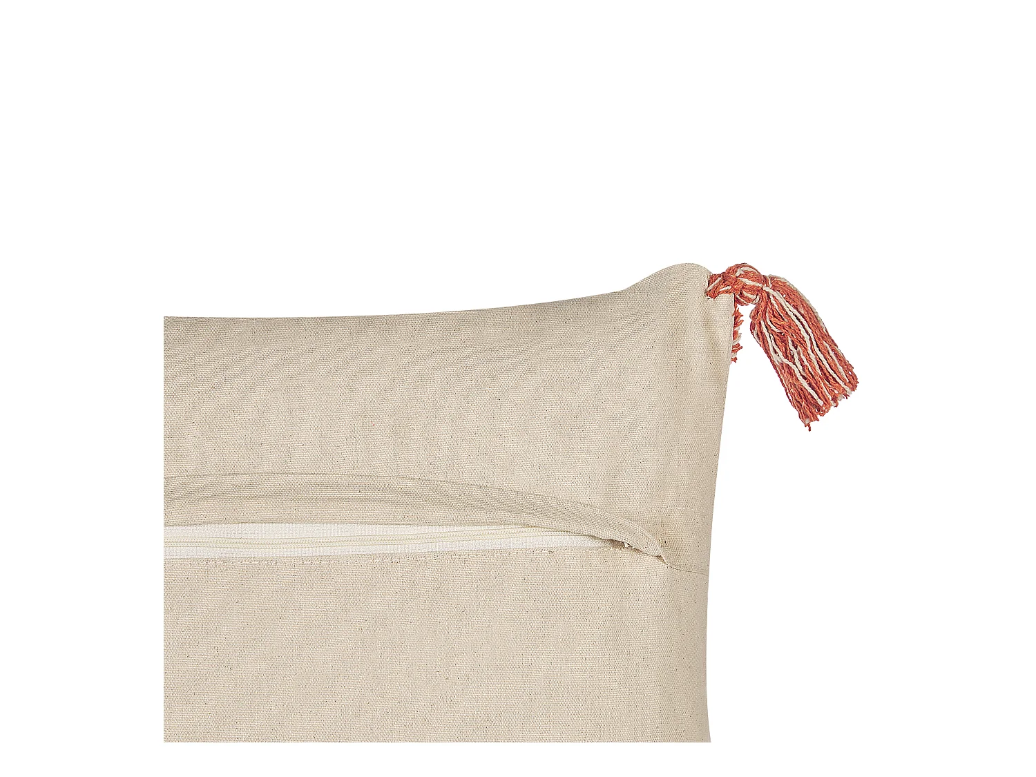 Lot de 2 coussins décoratifs HICKORY Coton 45 x 45 cm Orange Motif géométrique