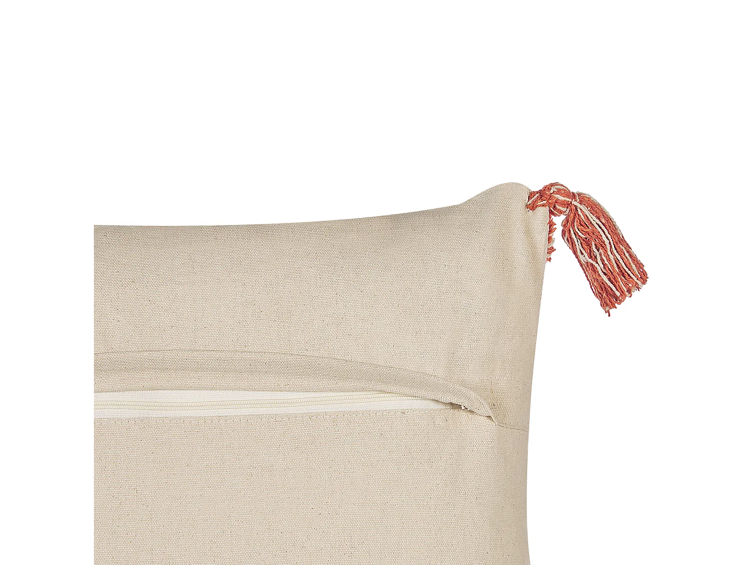 Set van 2 decoratieve kussens HICKORY Katoen 45 x 45 cm Oranje Geometrisch patroon