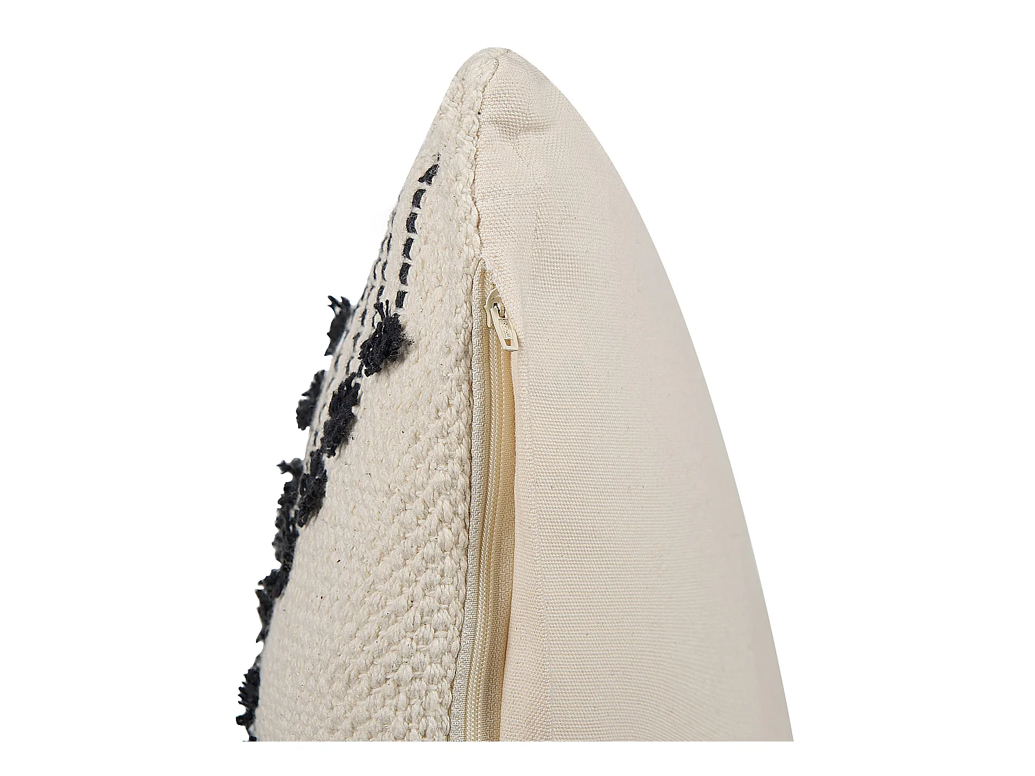 Set van 2 decoratieve kussens MYRTUS Katoen 45 x 45 cm Beige Geometrisch patroon