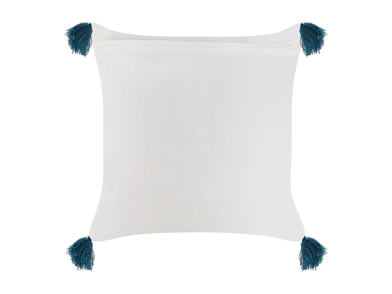 Coussin TILIA Coton 45 x 45 cm Bleu Motif géométrique