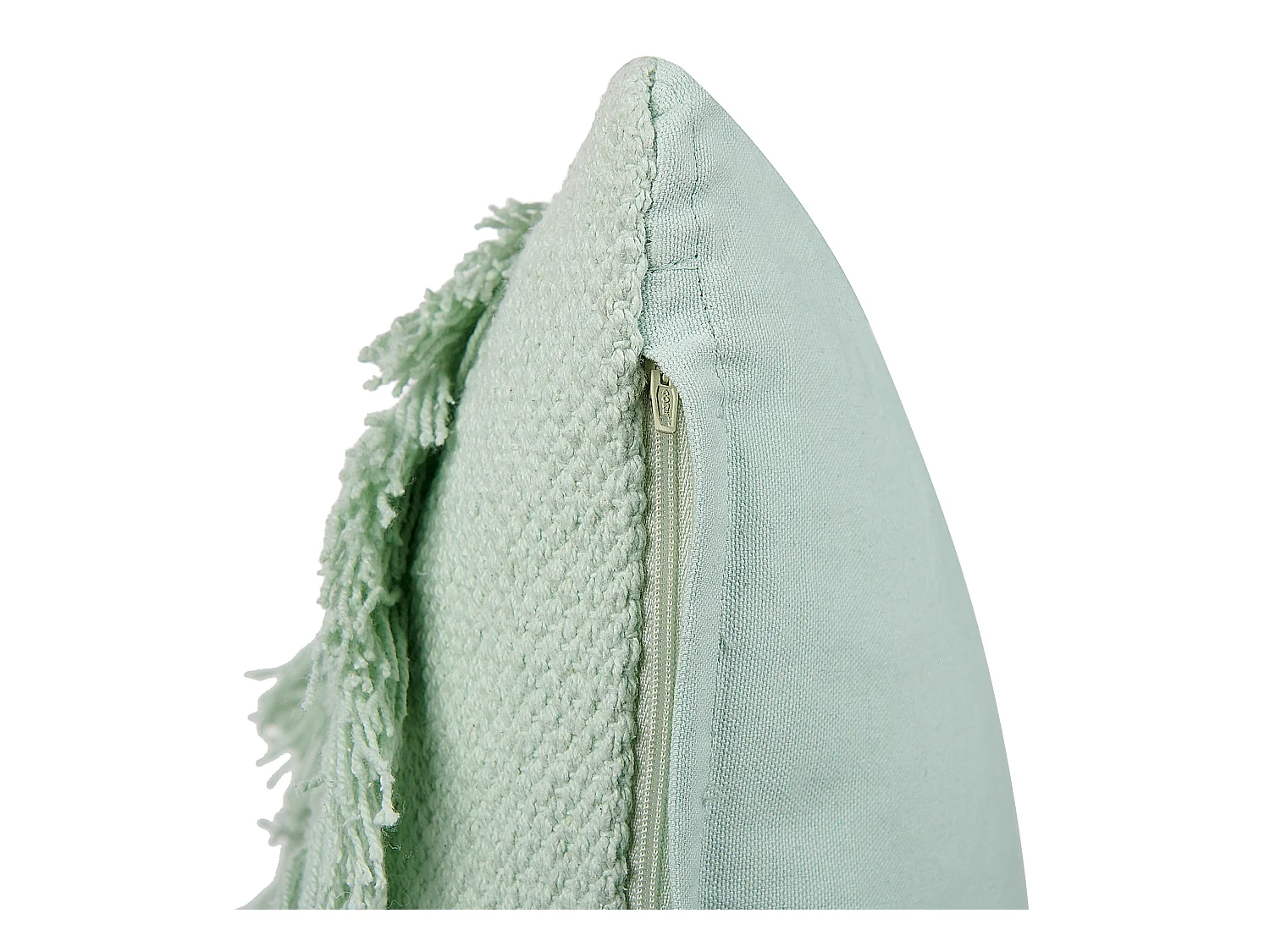 Lot de 2 coussins décoratifs BACOPA Coton 45 x 45 cm Vert Motif à chevrons