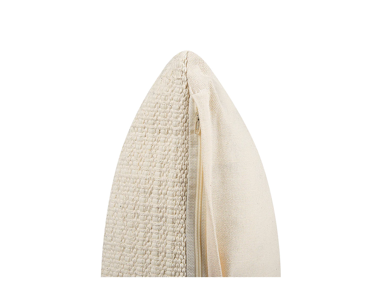 Dekokissen 2er Set PELLAEA Baumwolle 45 x 45 cm Hellbeige Geometrisches Muster