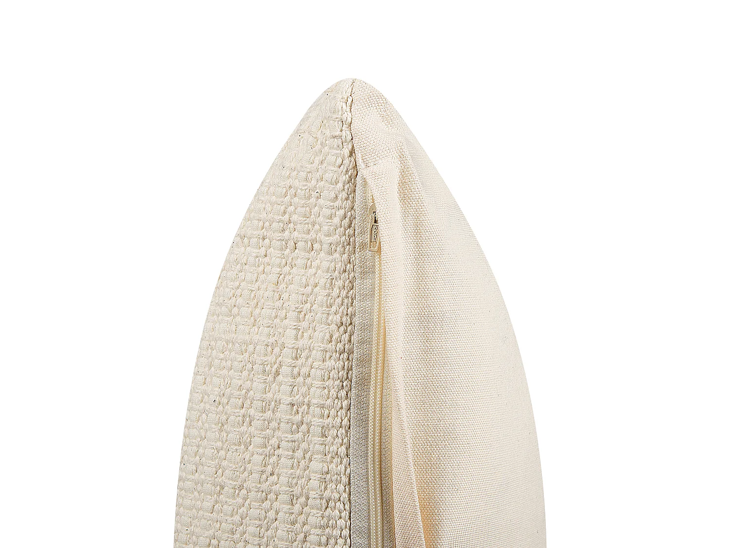 Lot de 2 coussins décoratifs PELLAEA Coton 45 x 45 cm Beige clair Motif géométrique