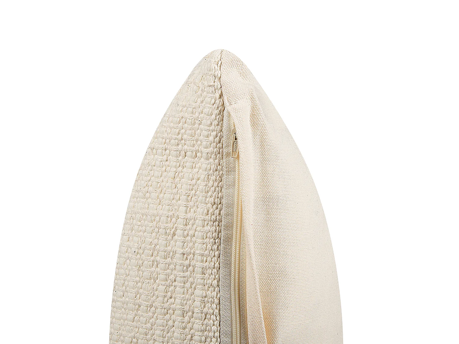 Set di 2 cuscini PELLAEA Cotone 45 x 45 cm Beige chiaro Trama geometrica