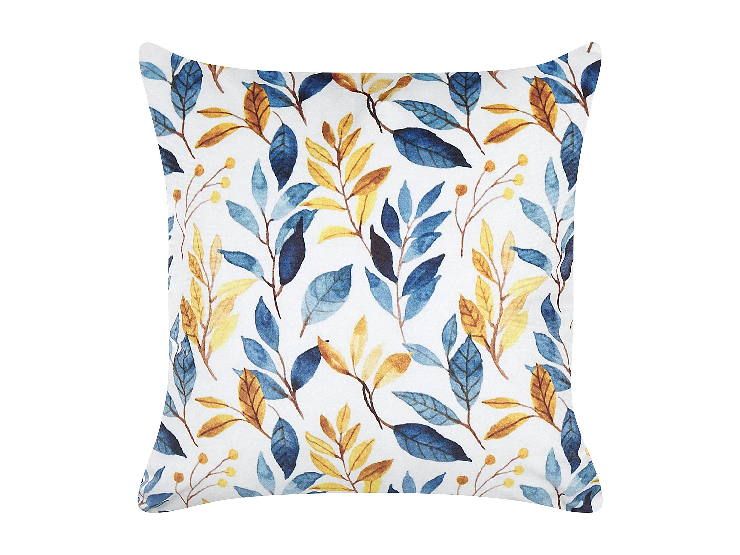 Conjunto de 2 almofadas decorativas CATTLEYA Veludo 45 x 45 cm Multicolor Padrão de plantas